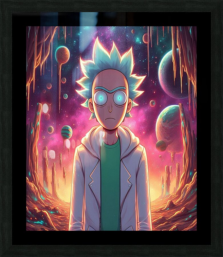 rick and morty Picture Frame print