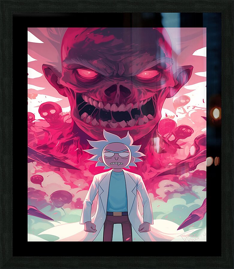 rick and morty Picture Frame print