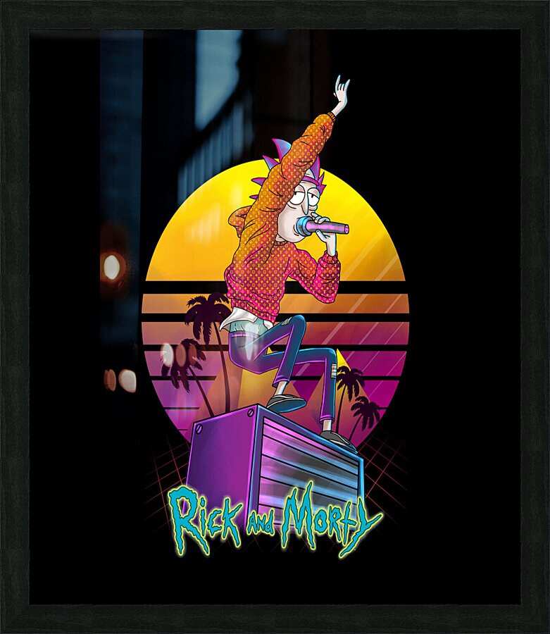 rick and morty Picture Frame print