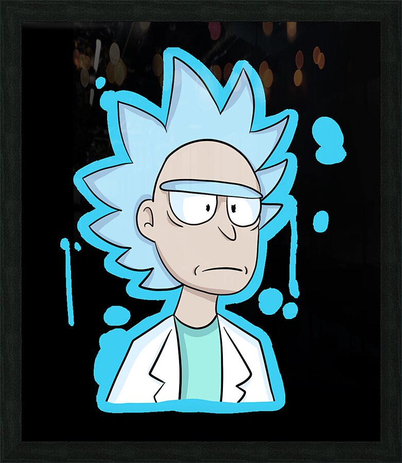 rick and morty Picture Frame print