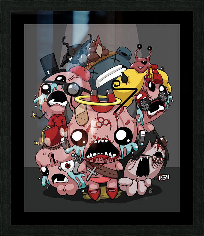 the binding of isaac Picture Frame print
