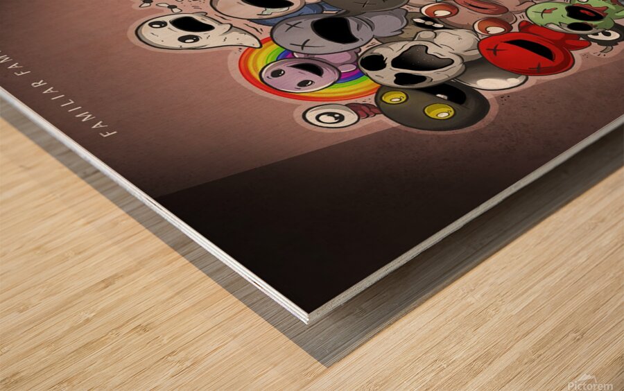 the binding of isaac Wood print