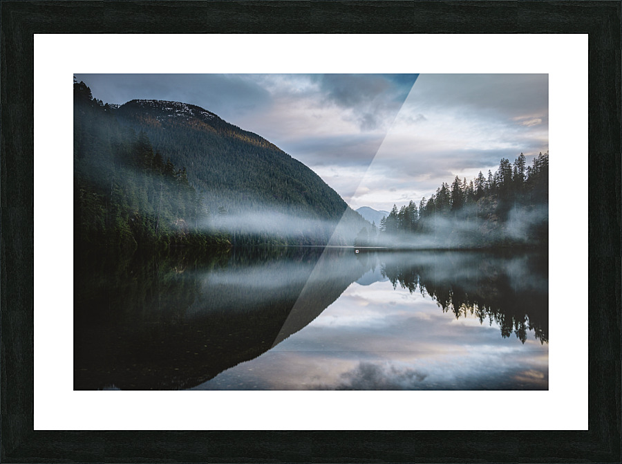 Glass water Picture Frame print