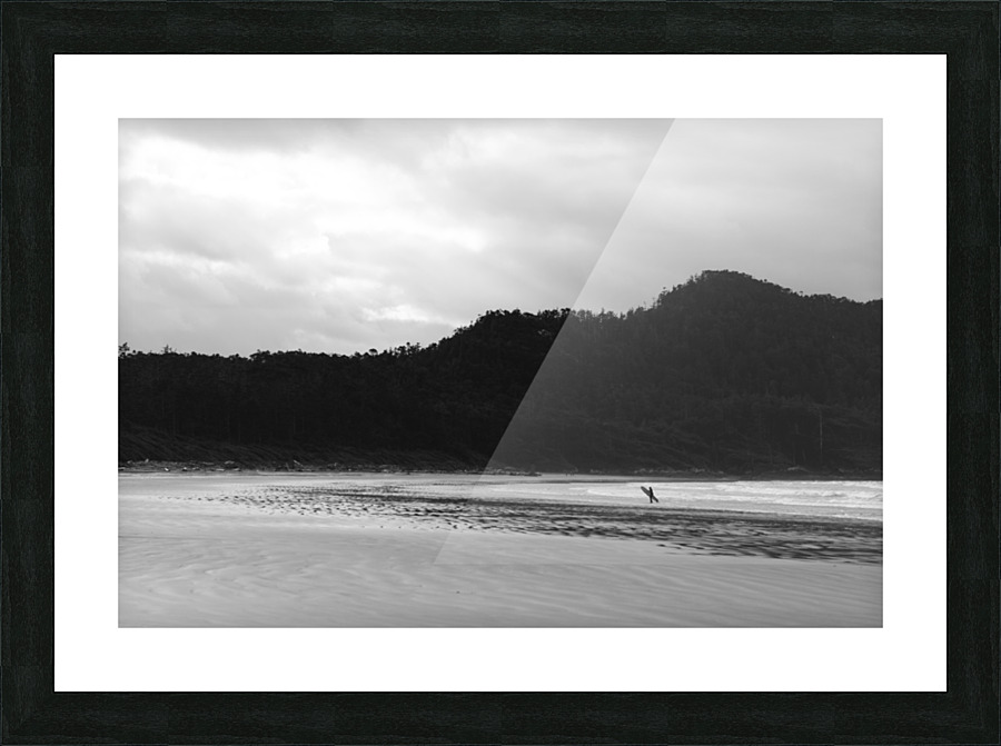 Surfs Up B&W Picture Frame print