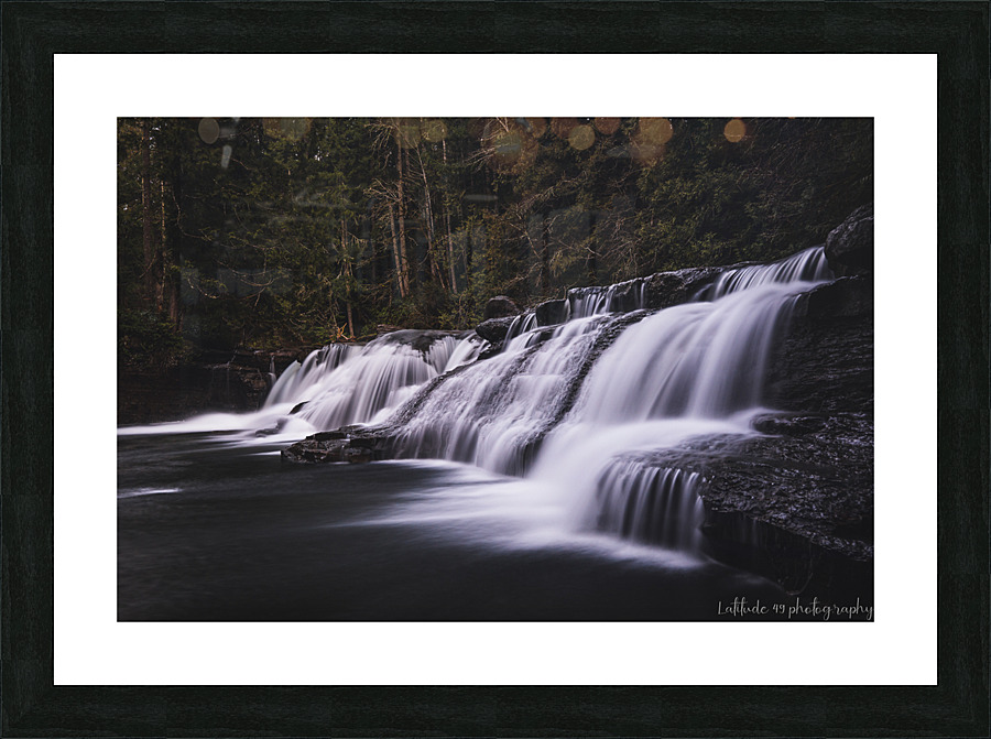 Browns River Falls Picture Frame print