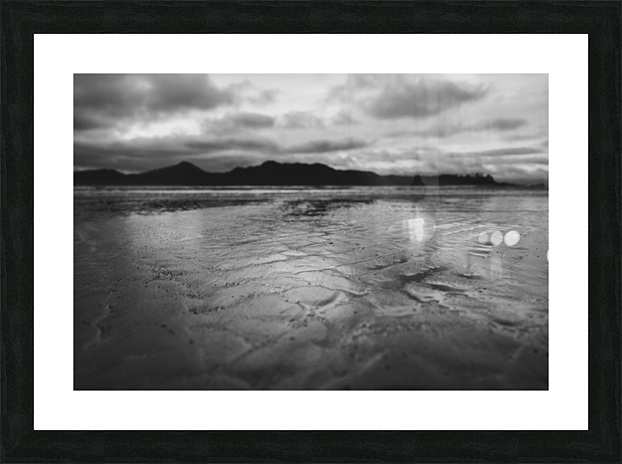 Beach Texture B&W Picture Frame print