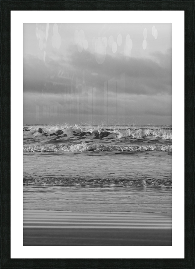 Morning Waves B&W Picture Frame print