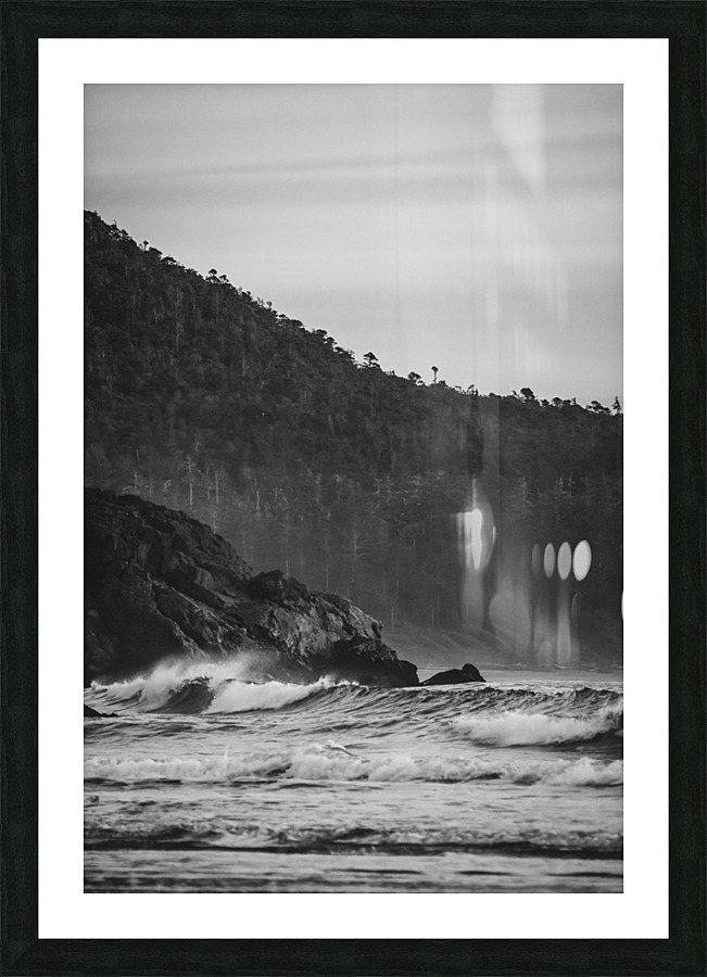 Crashing Wave B&W Picture Frame print