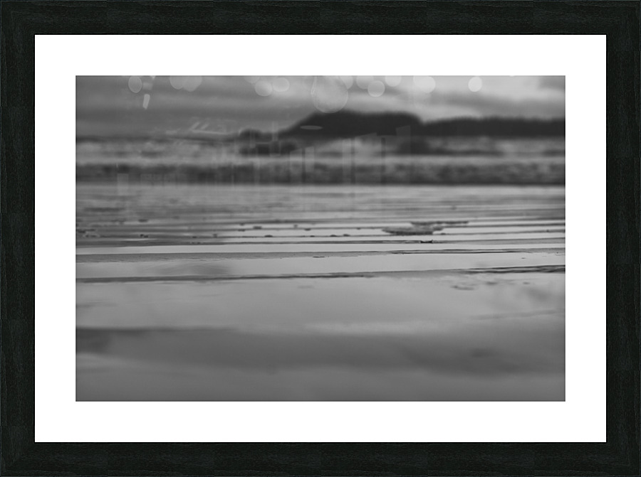 Beach Ripples B&W Picture Frame print