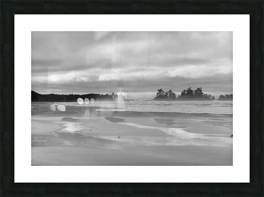 Winter Beach Picture Frame print