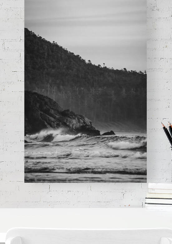 Crashing Wave B&W Reproduction