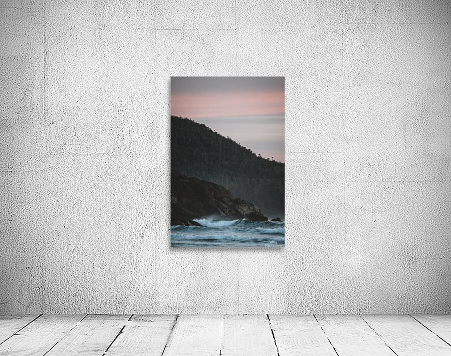 Sunset Waves Wall Preview