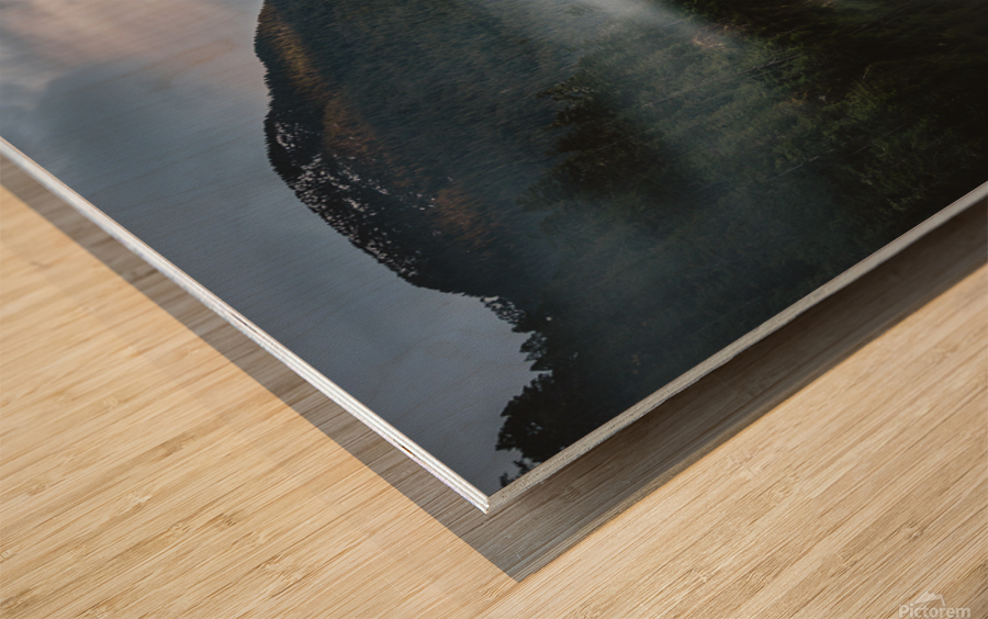 Glass water Wood print