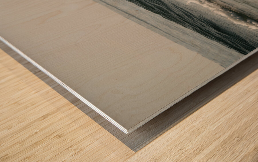 Long Beach Wood print