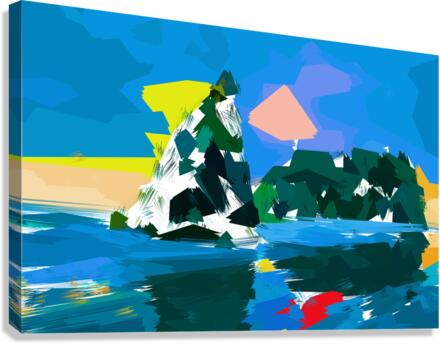 Colorful Beach Canvas Print
