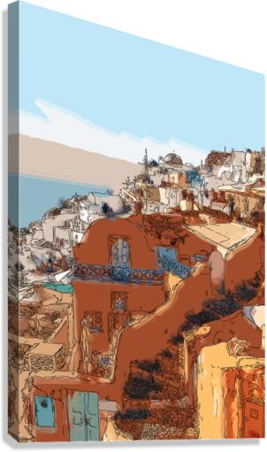 Santorini Greece  Canvas Print