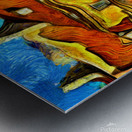 Curved Buildings  Metal print