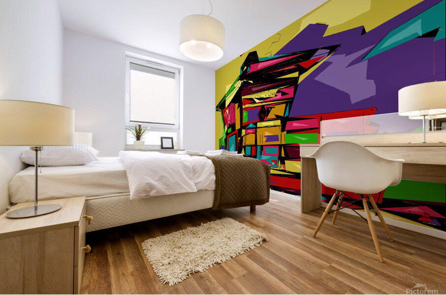 Beach Guard House Mural print