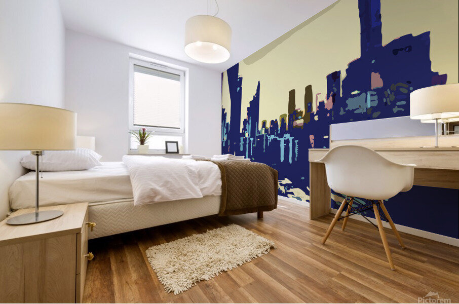 Cityscape View  Mural print