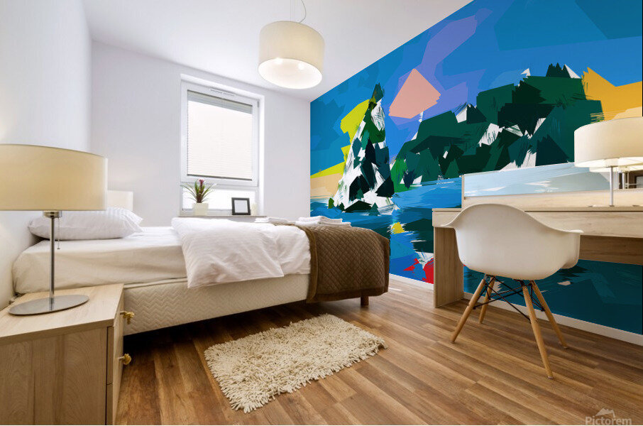 Colorful Beach Mural print