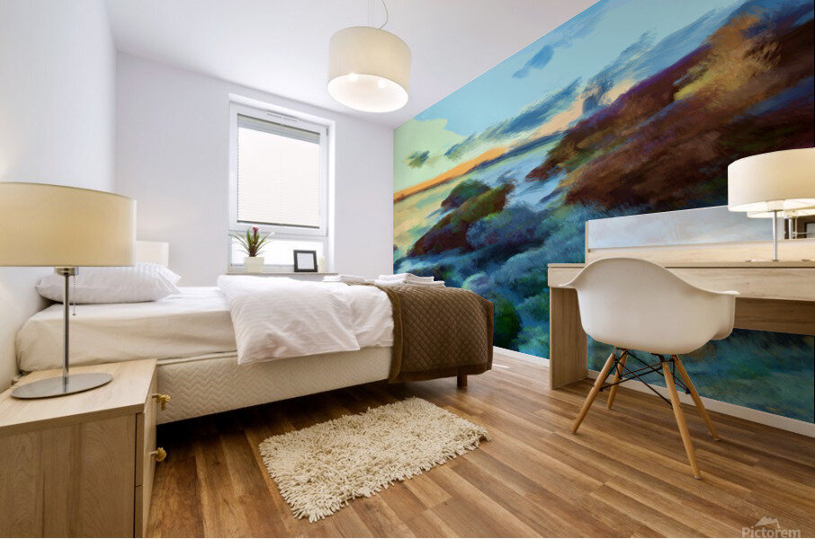 Beach Rocks  Mural print