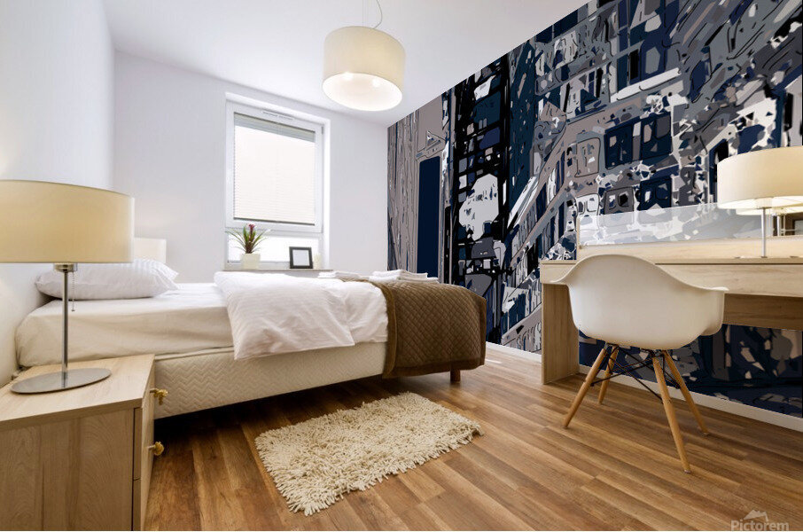 Abstract City  Mural print
