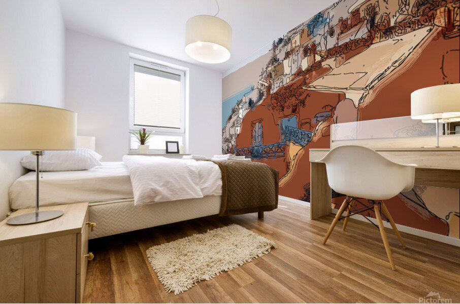 Santorini Greece  Mural print