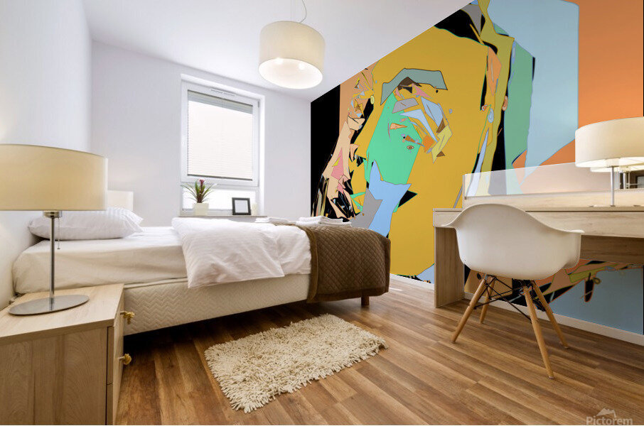 Abstract Face  Mural print