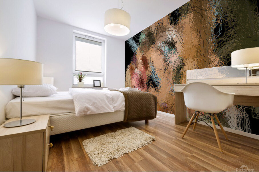 Face Abstract  Mural print