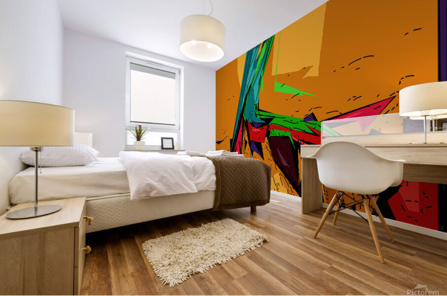 Pelican Abstract  Mural print