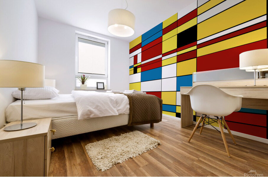 Mondrian  Mural print