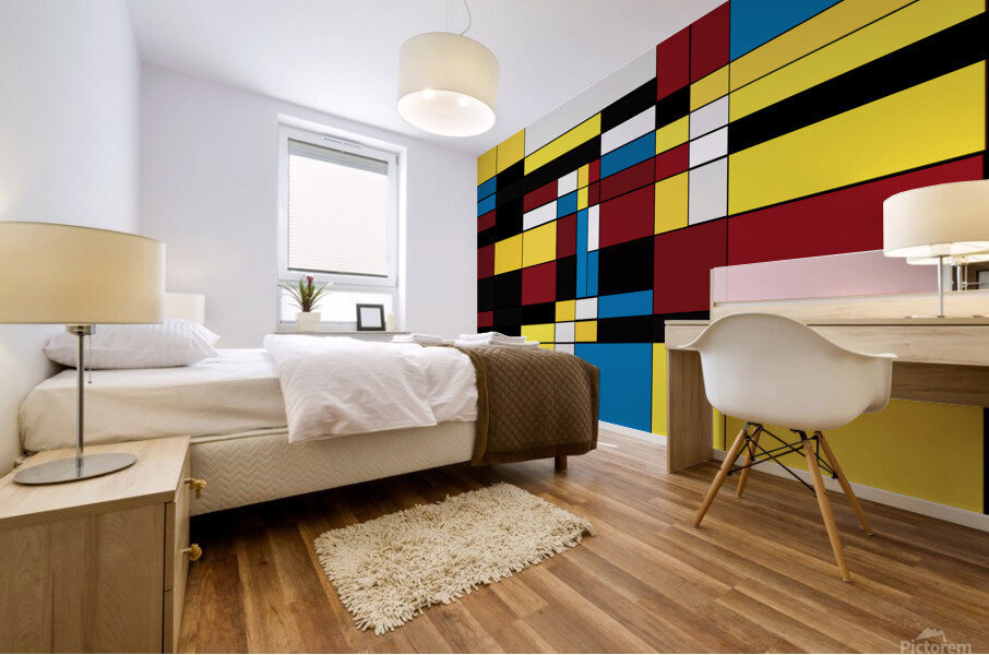 Mondrian Art Mural print
