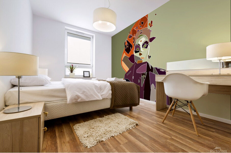 Cubist Portrait  Mural print