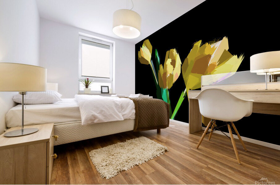 Abstract Flowers  Mural print