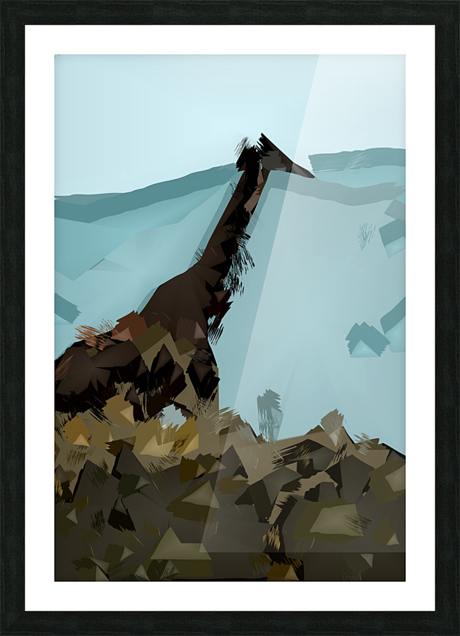 Abstract Giraffe  Picture Frame print