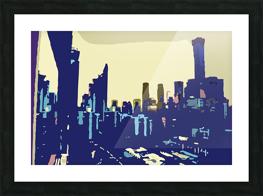 Cityscape View  Picture Frame print