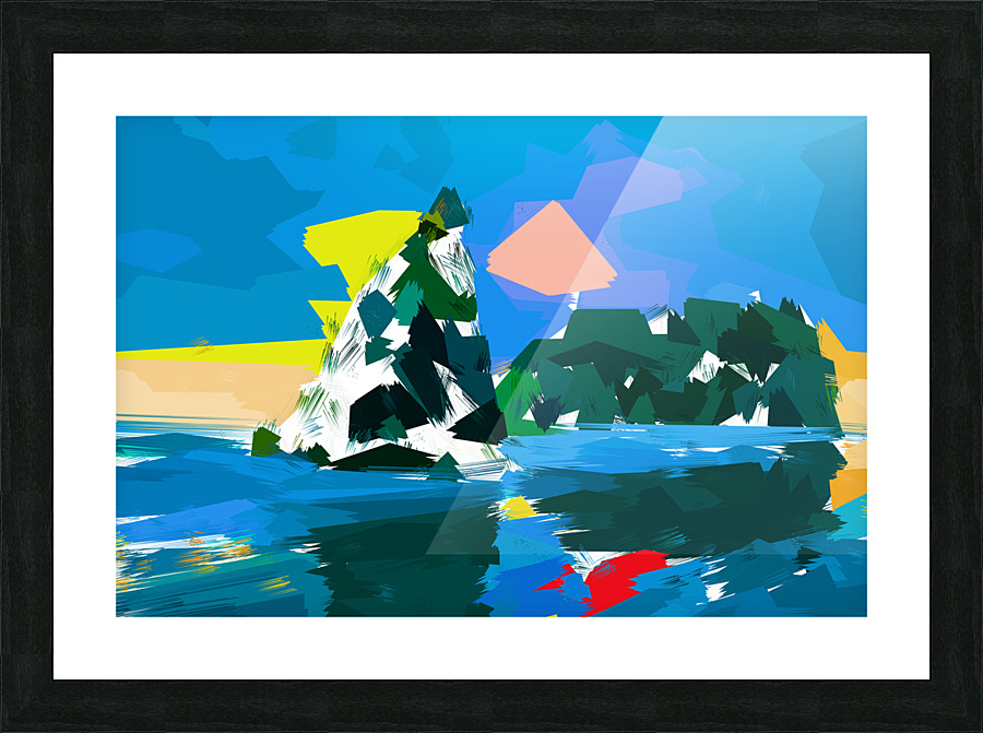Colorful Beach Picture Frame print