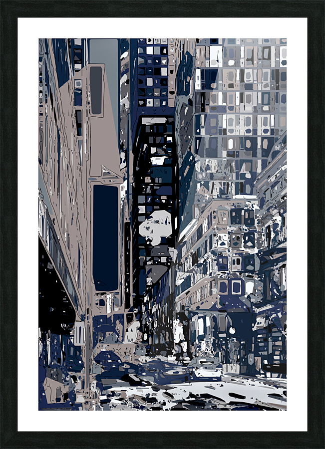 Abstract City  Picture Frame print