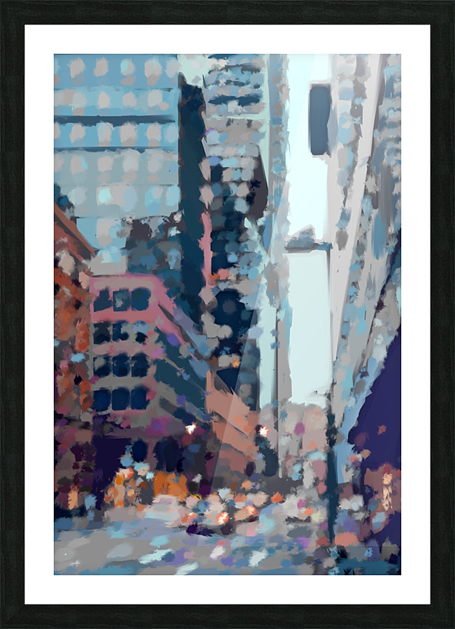City Street  Picture Frame print
