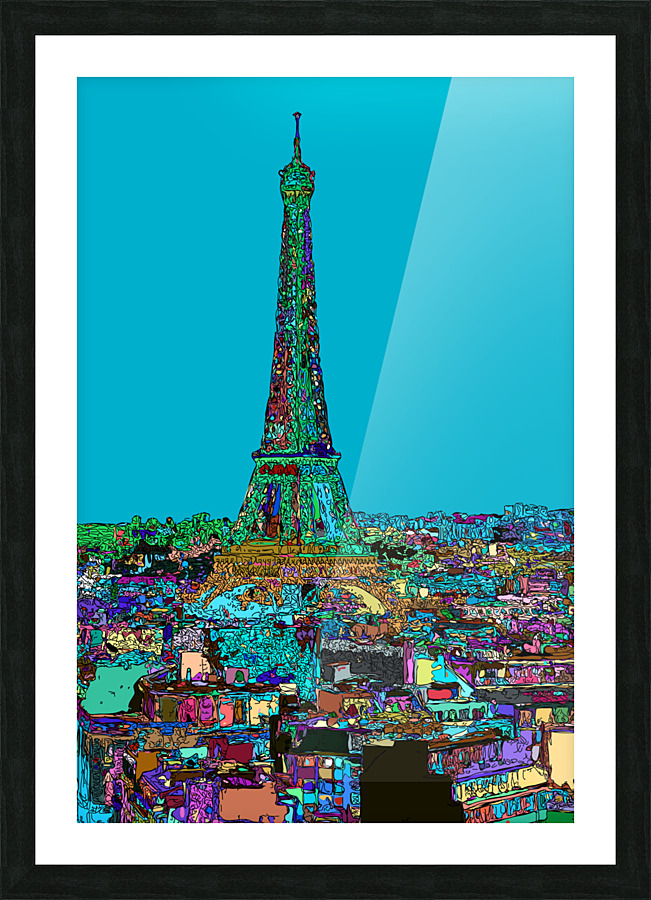 Paris Eiffel Tower  Picture Frame print