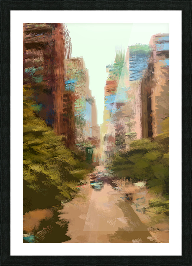 Nyc Street Picture Frame print