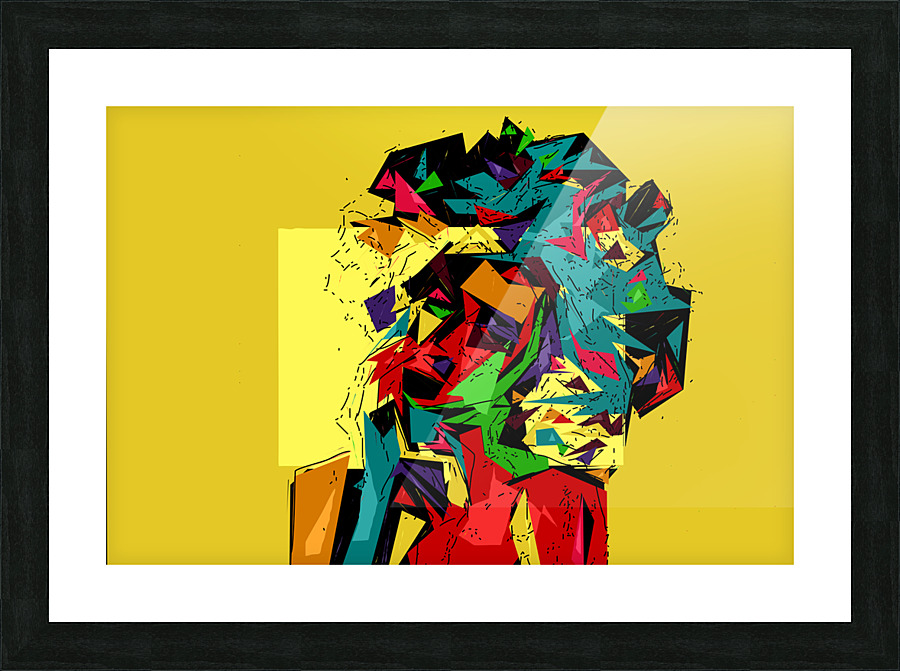 Portrait Abstract  Picture Frame print