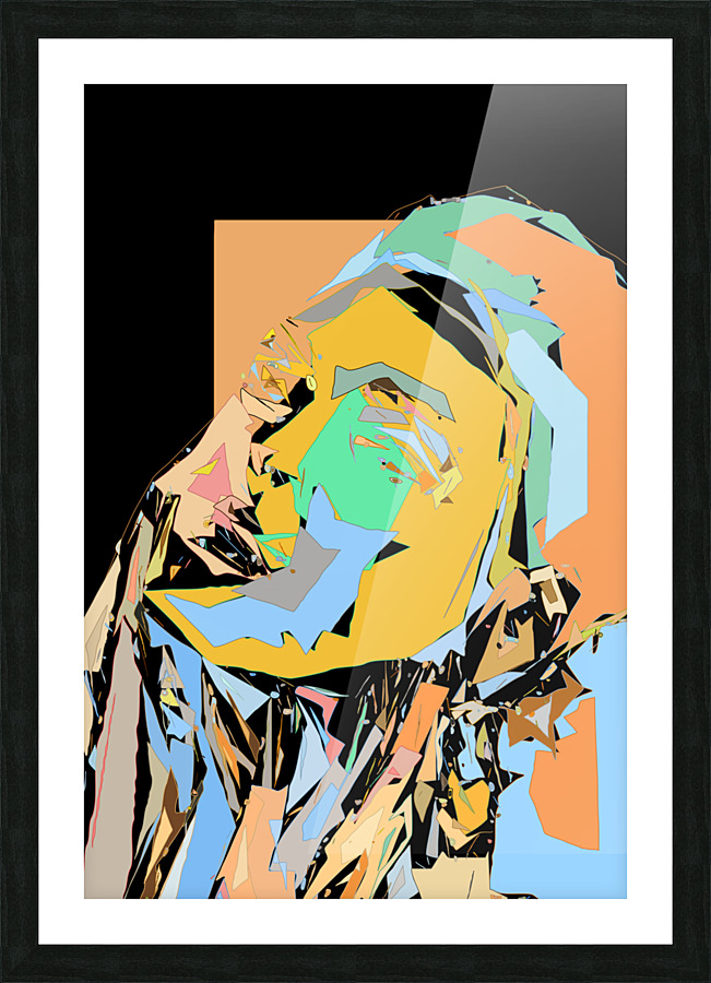 Abstract Face  Picture Frame print