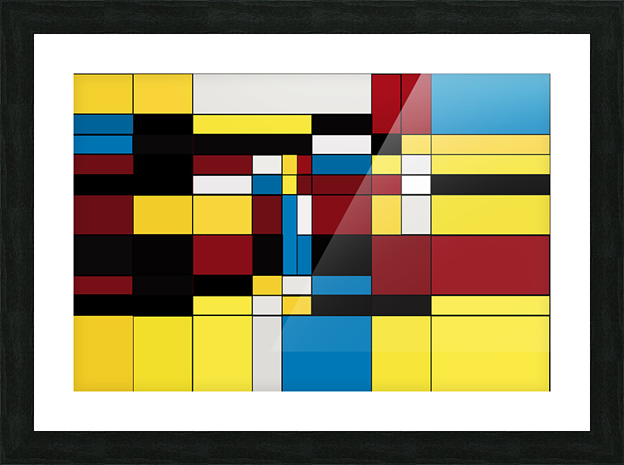 Mondrian Art Picture Frame print