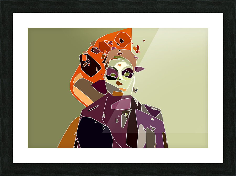 Cubist Portrait  Picture Frame print