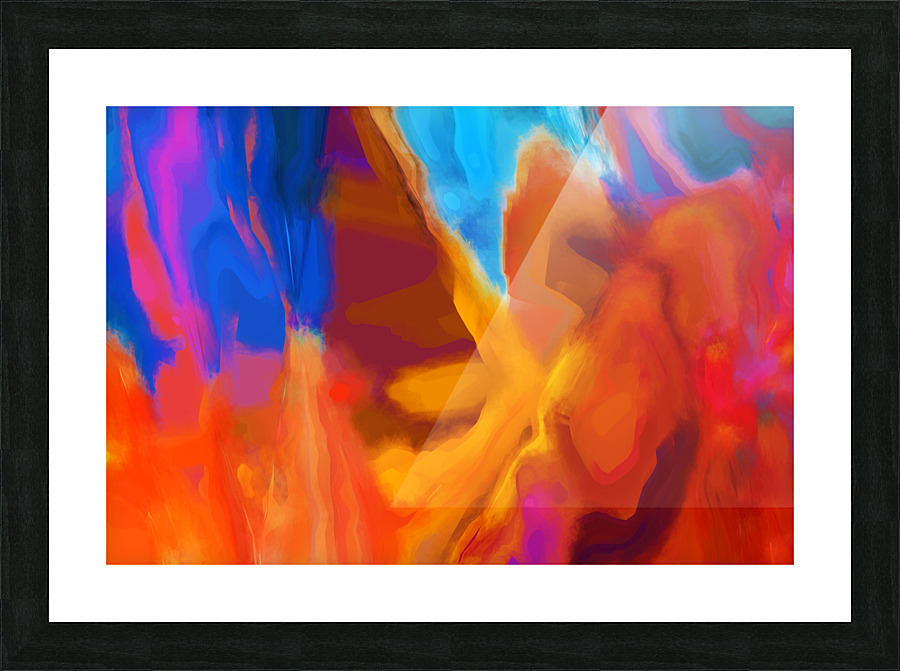 Abstract Colors  Picture Frame print