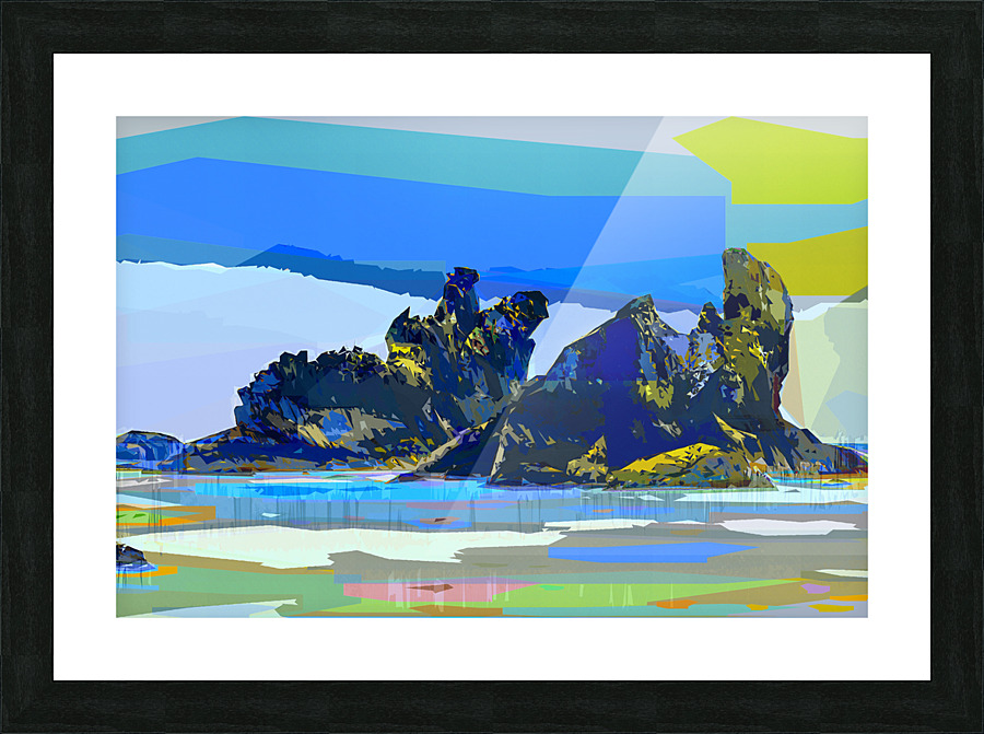 Sea Rocks  Picture Frame print