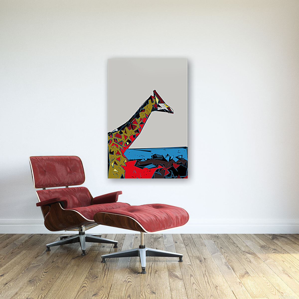 Lonely Giraffe  Reproduction
