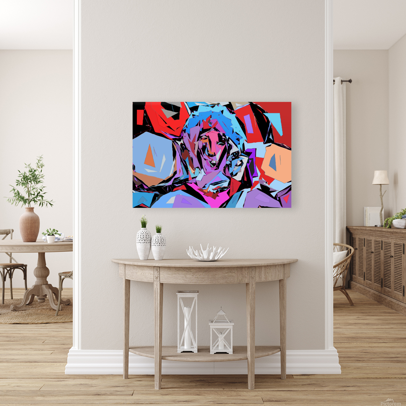 Abstract Portrait  Reproduction