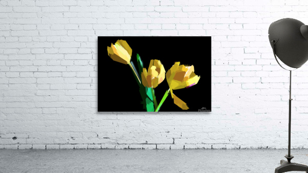 Abstract Flowers  Wall Preview